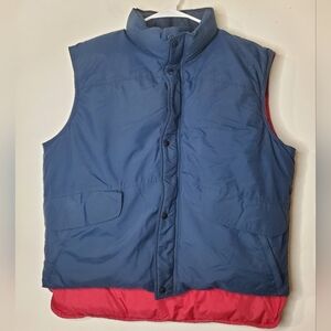 Vintage 90's REI Mens Goose Down Puffer Vest Extra Large 500 Fill Navy Red